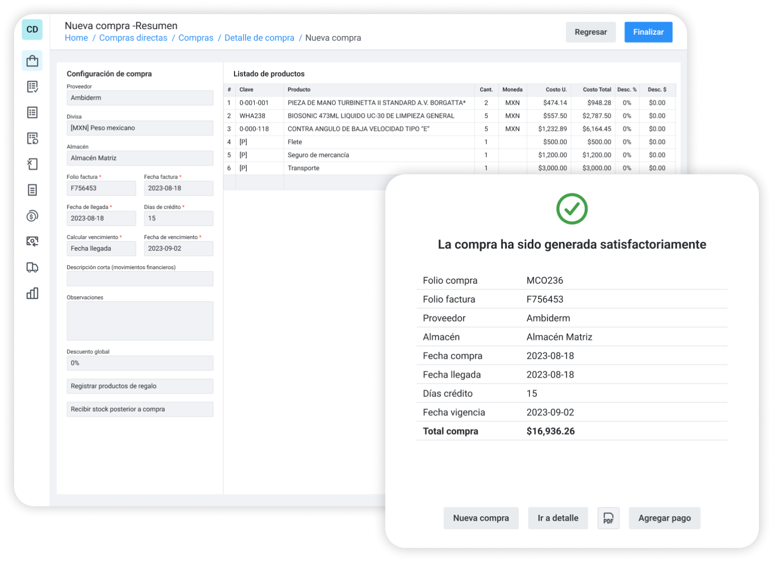 Compras Evelyn Cloud Solutions |